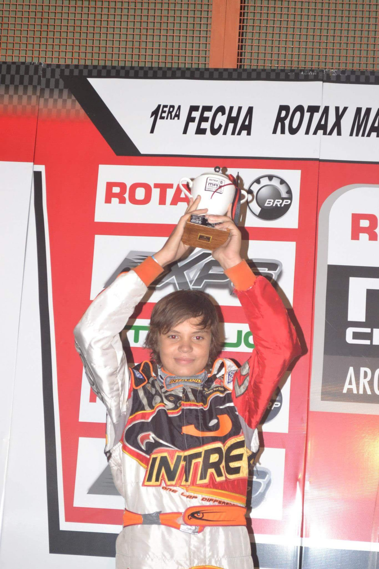 Trofeo en la 1ª fecha del Rotax Max Argentina