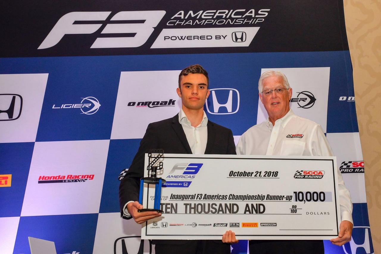 Subcampeón del F3 Americas Championship 2018