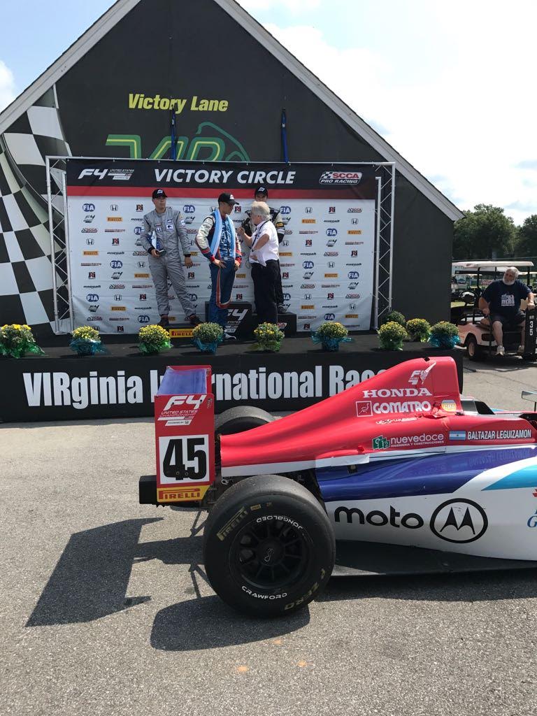 Victory Circle en F4 US en Virginia International Raceway