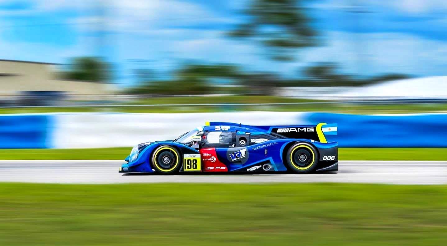 El LMP3 #198 a toda velocidad en Sebring