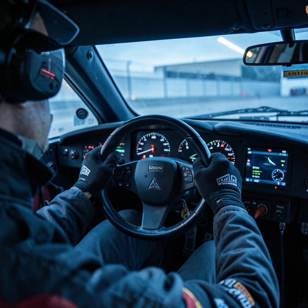 Vista desde la cabina del auto